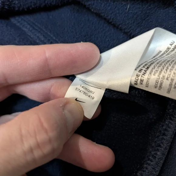 Nike Therma Fit Denver Broncos Navy Hoodie Men's XXL - Picture 7 of 9